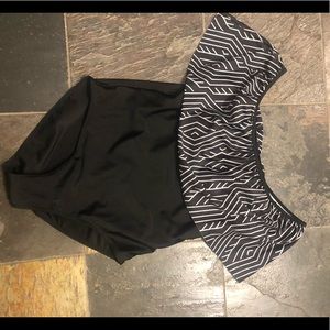Black off the shoulder swim suit